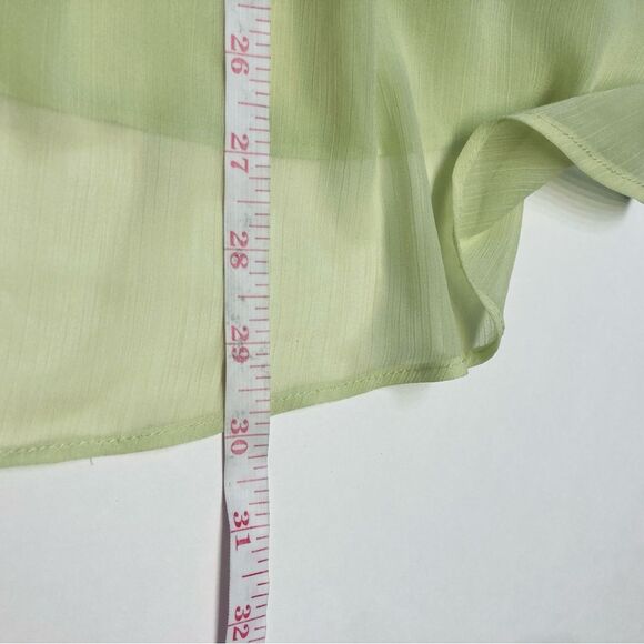 Torrid Sophie Chiffon Embroidered Swing Cami Top Plus Size 2 2X 18 20 Sunny Lime - Picture 8 of 9